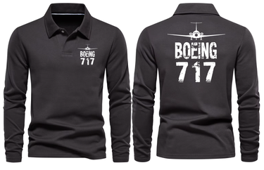 BOEING 717 LONG SLEEVE POLO